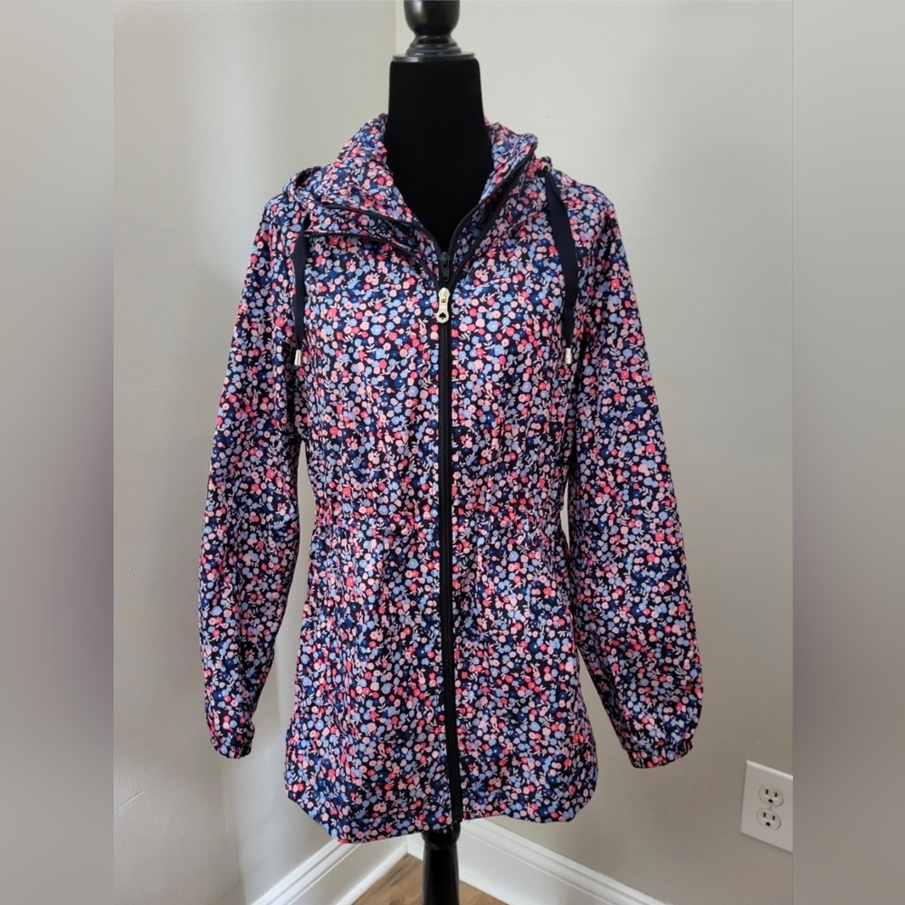 Kate Spade Floral Hooded Rain Jacket